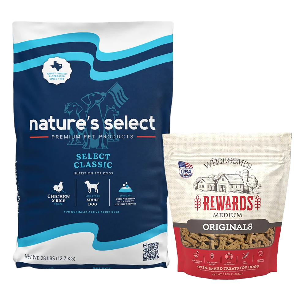 Nature's Select Classic Chicken & Rice Recipe, Dry Dog Food for Adults