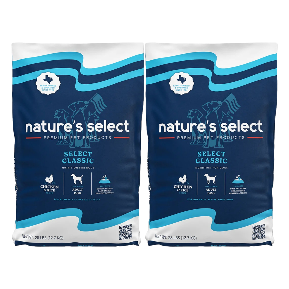 Nature's Select Classic Chicken & Rice Recipe, Dry Dog Food for Adults