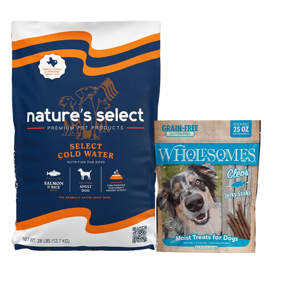 Nature's Select Cold Water Salmon & Rice Recipe, Dry Dog Food for Adults