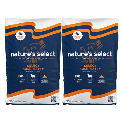 Nature's Select Cold Water Salmon & Rice Recipe, Dry Dog Food for Adults