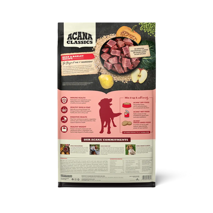 ACANA Dog Classics Beef & Barley Recipe Pet Food Experts