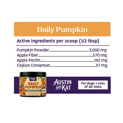 Austin and Kat Daily Pumpkin Digestive Support Powder - 100 g Austin and Kat