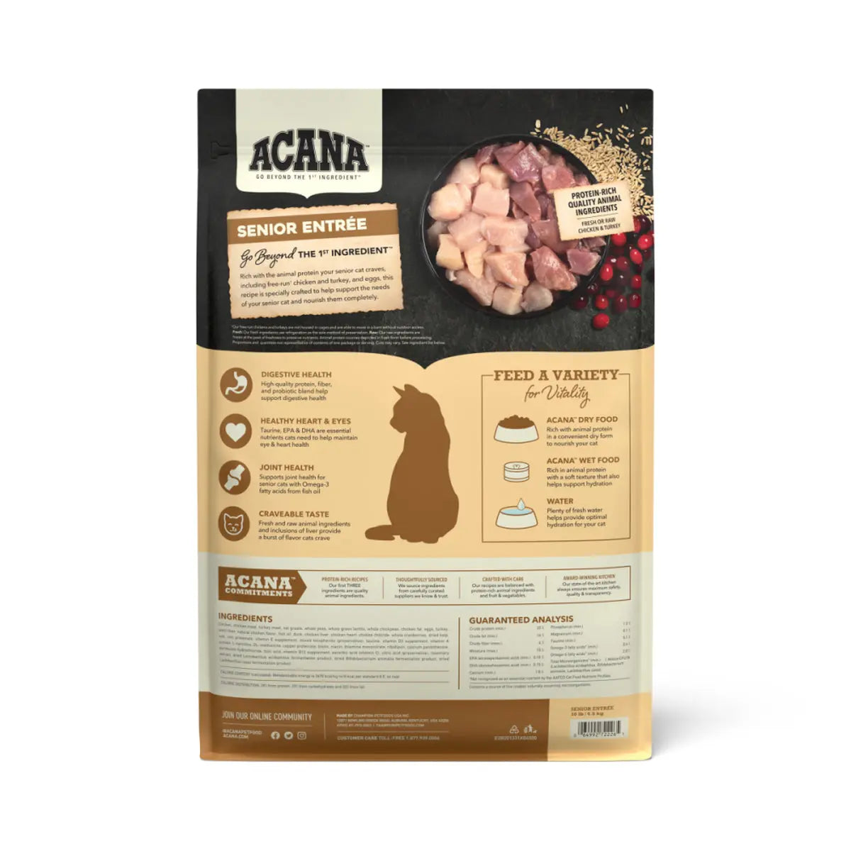 ACANA Senior Entree Chicken & Turkey Dry Cat Food Pet Food Experts