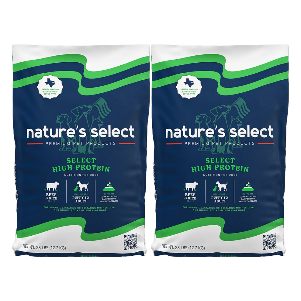 Nature's Select High Protein Beef & Rice Recipe, Dry Dog Food for All Life Stages