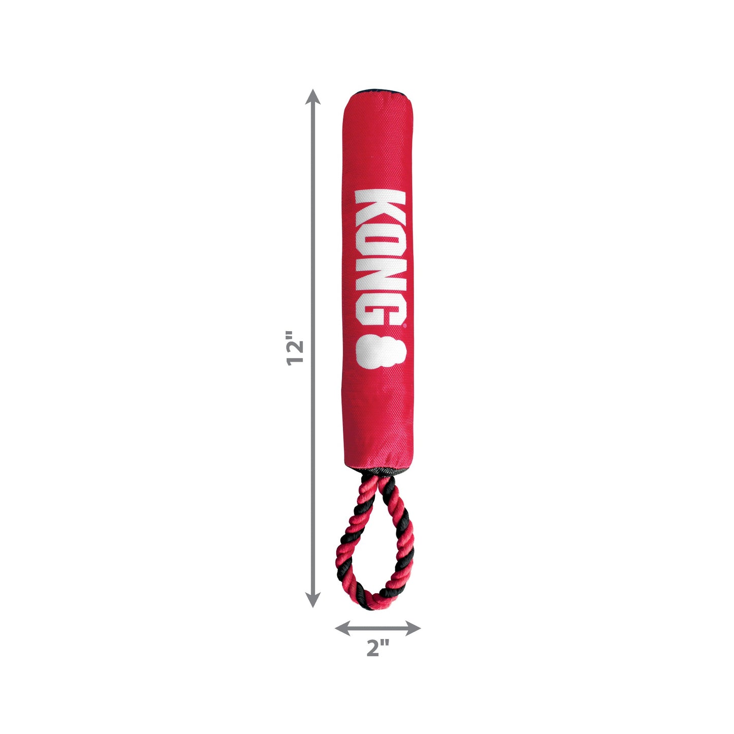 Kong Signature Squeak Stick w/Rope Med.
