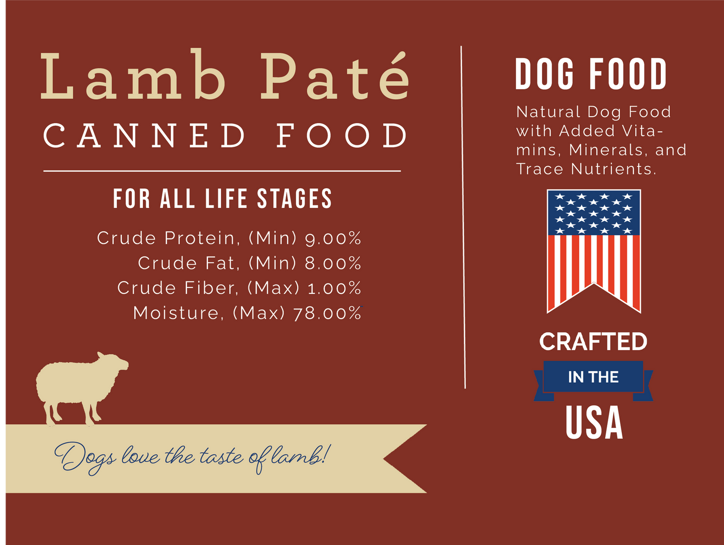 Nature's Select - Lamb & Rice Formula Paté - Canned Food For Dogs