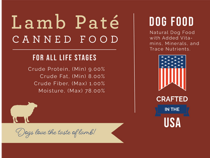 Nature's Select - Lamb & Rice Formula Paté - Canned Food For Dogs