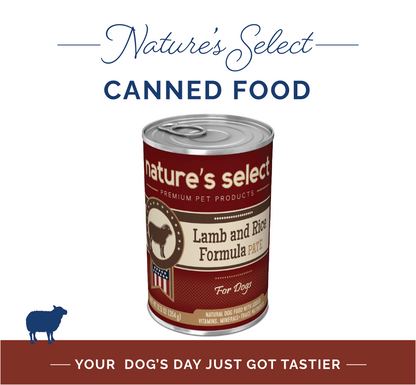 Nature's Select - Lamb & Rice Formula Paté - Canned Food For Dogs