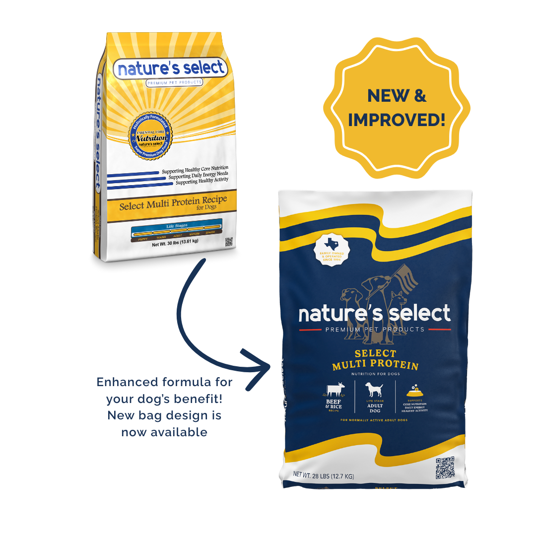 Nature's Select Multi Protein Beef & Rice Recipe, Dry Dog Food for Adults