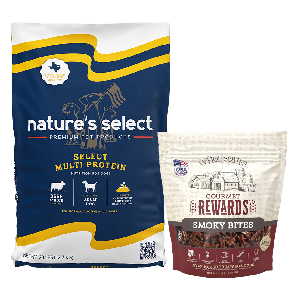 Nature's Select Multi Protein Beef & Rice Recipe, Dry Dog Food for Adults