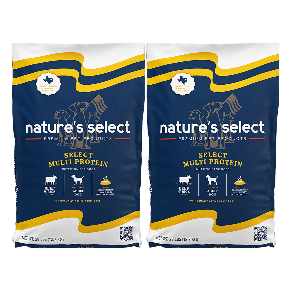 Nature's Select Multi Protein Beef & Rice Recipe, Dry Dog Food for Adults
