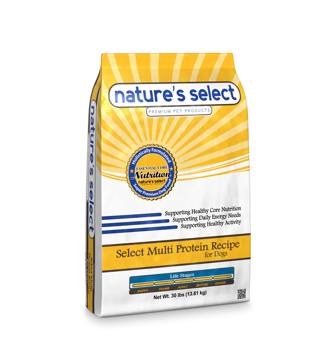 Nature's Select Multi Protein Beef & Rice Recipe, Dry Dog Food for Adults