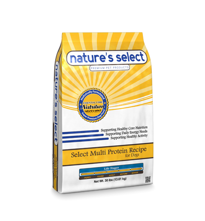 Nature's Select Multi Protein Beef & Rice Recipe, Dry Dog Food for Adults