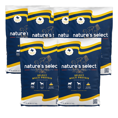 Nature's Select Multi Protein Beef & Rice Recipe, Dry Dog Food for Adults