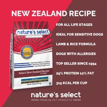 Select New Zealand Recipe - Lamb & Rice Nature's Select US