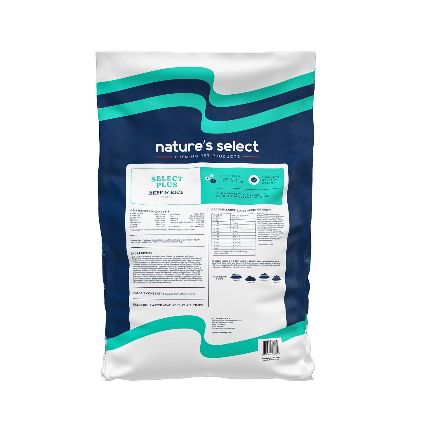 Nature's Select Premium Pet Products Select Plus Beef & Rice Recipe