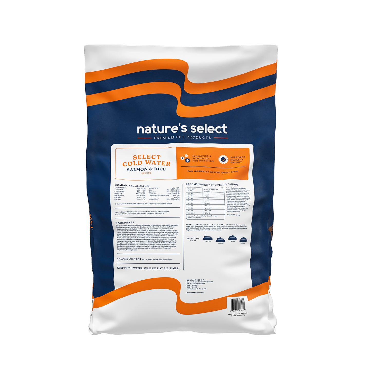 Nature's Select Cold Water Salmon & Rice Recipe, Dry Dog Food for Adults