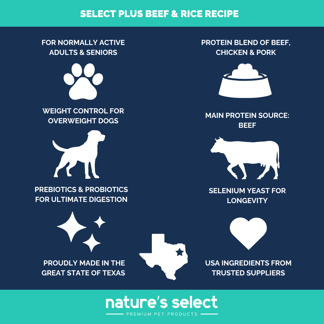 Nature's Select Premium Pet Products Select Plus Beef & Rice Recipe