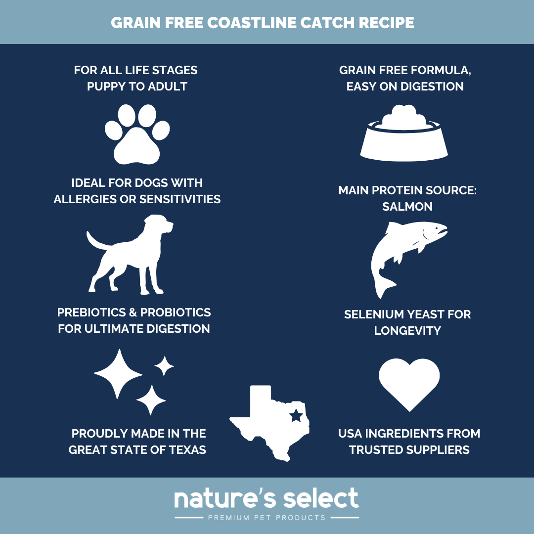 Nature's Select Coastline Catch Recipe - Grain Free Fish, Dry Dog Food for Adults Nature's Select US