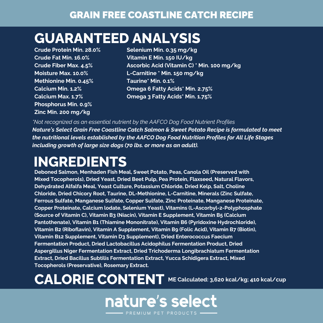 Nature's Select Coastline Catch Recipe - Grain Free Fish, Dry Dog Food for Adults Nature's Select US