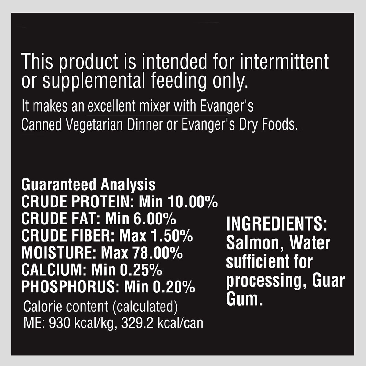 Evanger's Grain-Free Salmon Canned Dog & Cat Food Garver