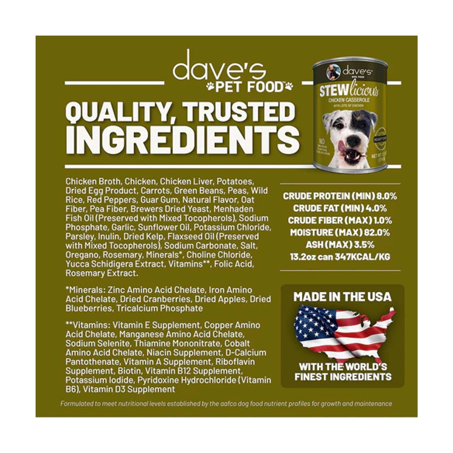 Dave's STEWlicious - Grain Free Canned Dog Food