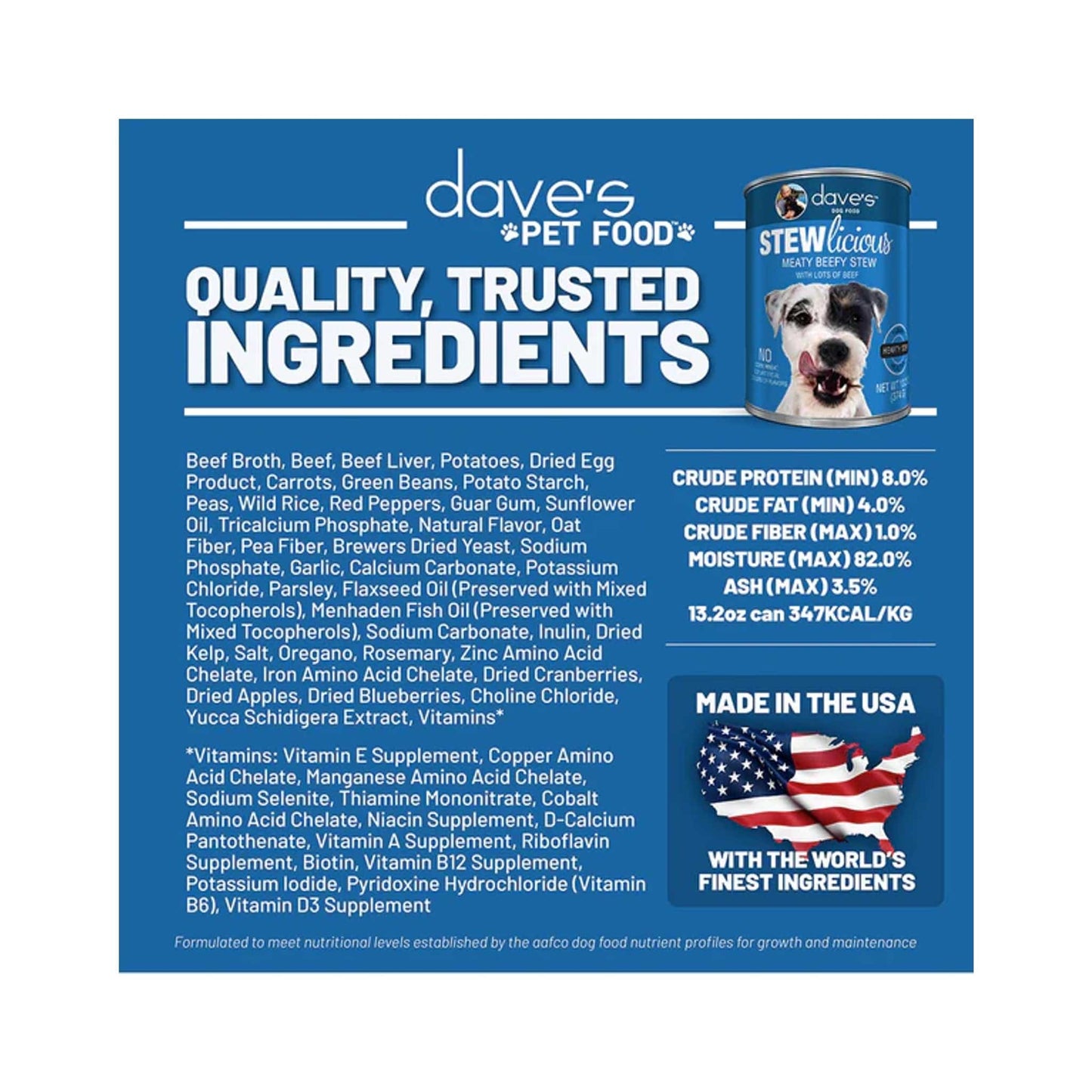 Dave's STEWlicious - Grain Free Canned Dog Food
