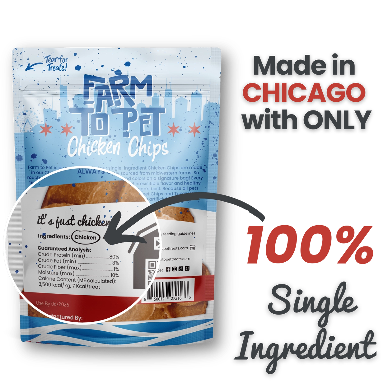Chicago Chicken Chips Dog Treats