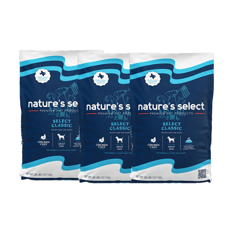 Nature's Select Classic Chicken & Rice Recipe, Dry Dog Food for Adults