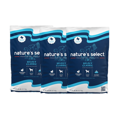 Nature's Select Classic Chicken & Rice Recipe, Dry Dog Food for Adults