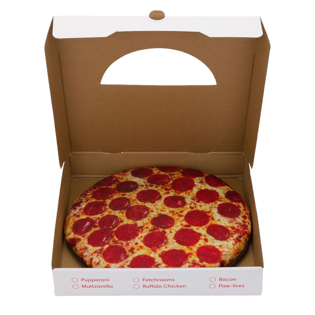 10" Pizza Squeaky Dog Toy