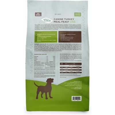 Nature's Logic 100% Natural Canine Turkey Meal Feast All Life Stages Dry Dog Food, 25-lb bag slide 3 of 9