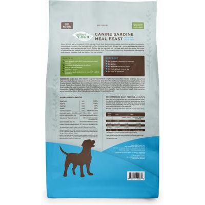 Nature's Logic 100% Natural Canine Sardine Meal Feast All Life Stages Dry Dog Food, 25-lb bag slide 3 of 9