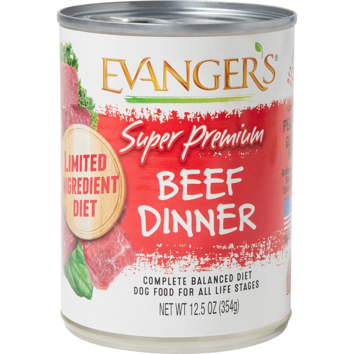 Evanger's Super Premium Beef Dinner Grain-Free Canned Dog Food Garver