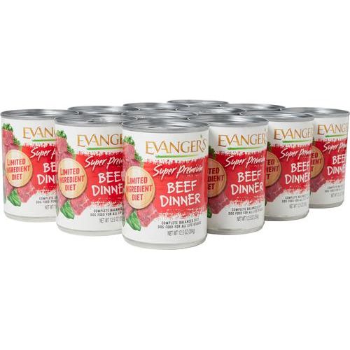 Evanger's Super Premium Beef Dinner Grain-Free Canned Dog Food Garver