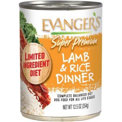 Evanger's Super Premium Lamb & Rice Dinner Canned Dog Food Garver