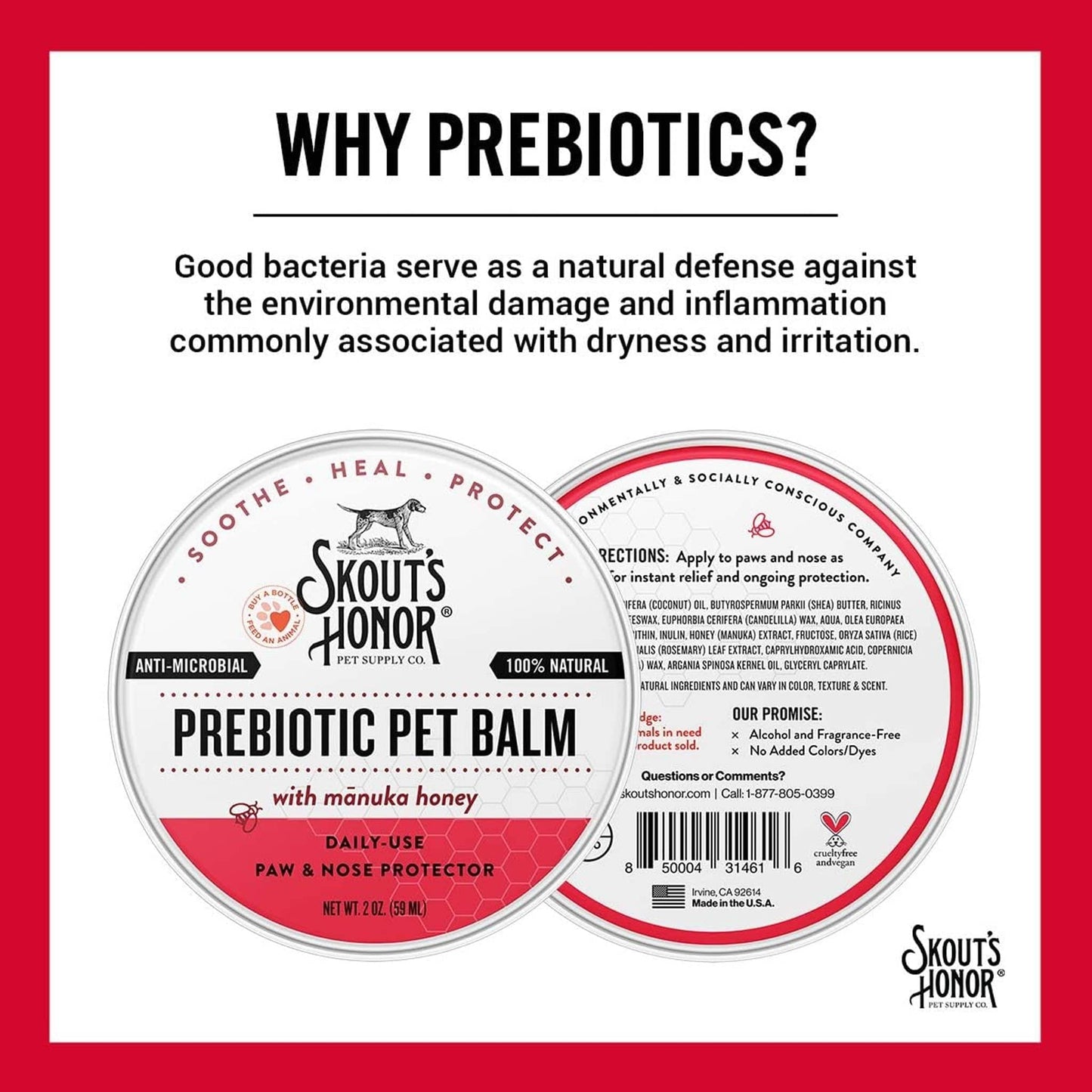 Prebiotic Pet Balm (Dog & Cat) - Skout's Honor