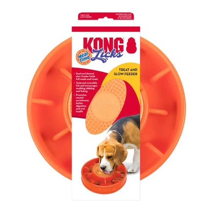 KONG Licks Mealtime Dog Treat Toy & Slow Feeder 1ea/LG Kong