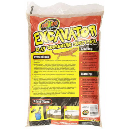 Zoo Med Excavator Clay Burrowing Substrate Brown 1ea/10 lb