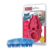 KONG Zoomgroom Rubber Dog Brush Boysenberry 1ea/LG